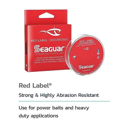 Seaguar Red Label 100% Fluorocarbon Fishing Line 12lbs, 1000yds Break Strength/Length - 12RM1000