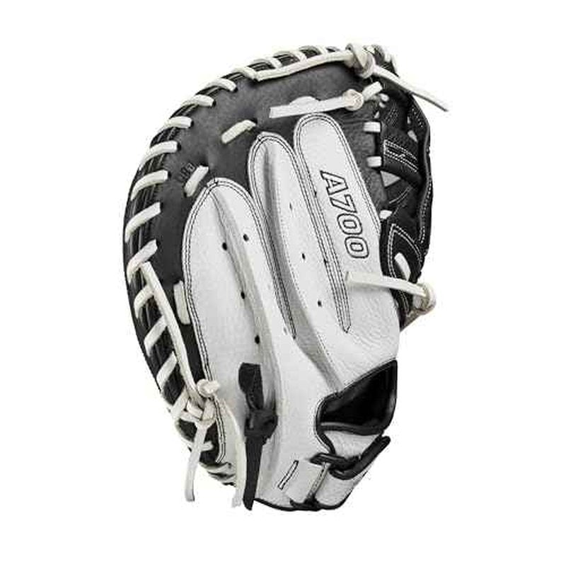 Wilson 2024 A700 FPCM 33" Fastpitch Catcher's Mitt - White/Black, Right Hand Throw