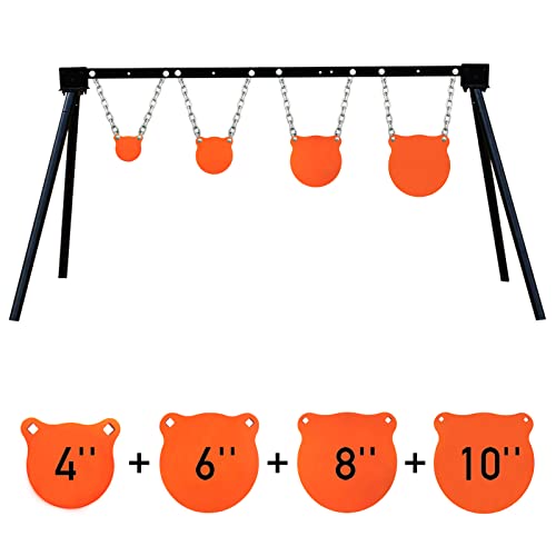 Highwild Steel Target Stand AR500 Shooting Target System (Stand, Mounting Kits & 4"+6"+8"+10" Gongs)