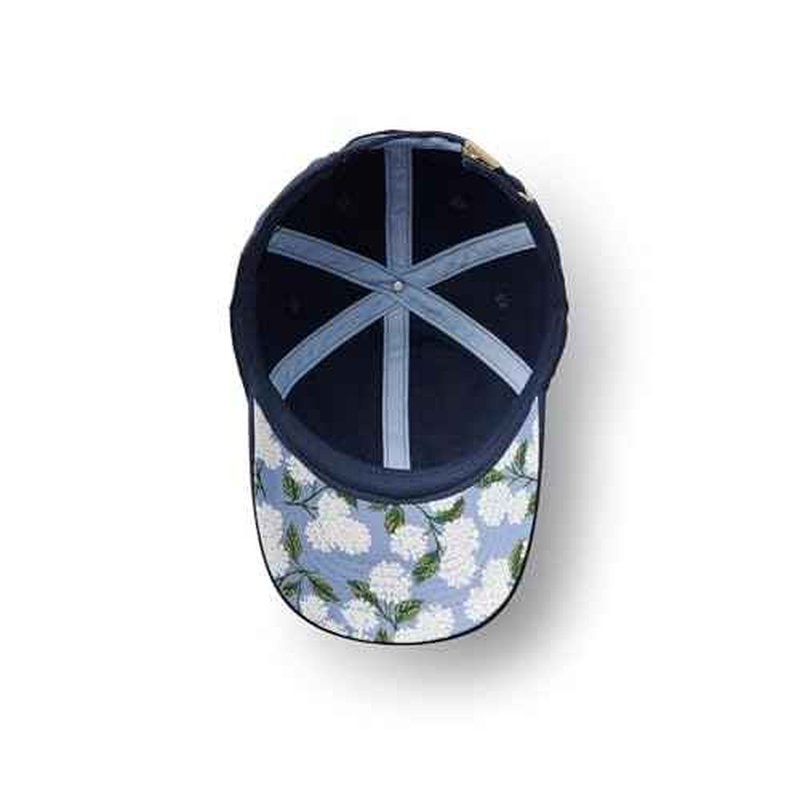 RIFLE PAPER CO. Women's Baseball Hat, 7" Brim, Classic Six-Panel Print Cap with Adjustable Strap, One Size Fits All