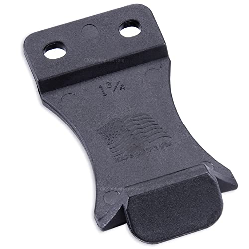 HolsterSmith KYDEX Belt Clip for Holsters & Sheaths – (FOMI Design - w/USA Flag - Distressed) - (Fits 1.50in Belts) - (Inside-The-Waistband/IWB) - (USA Made) - (w/Mounting Hardware) - (1 Pack)