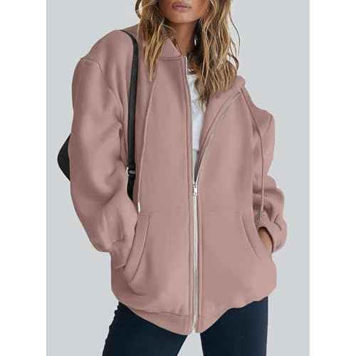 PRETTYGARDEN Women's 2025 Zip Up Y2K Hoodies Casual Long Sleeve Sweatshirts Fall Spring Track Jackets with Pockets