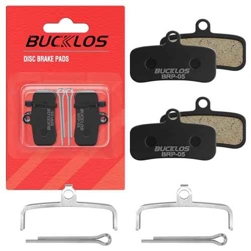 BUCKLOS Bike Disc Brake Pads - Bicycle Disk 4 Piston Pads for Shimano D02S D03S Saint Deore XT XTR SLX Zee/Tektro/TRP for Mountain Bike/Road Bike/Ebike/MTB