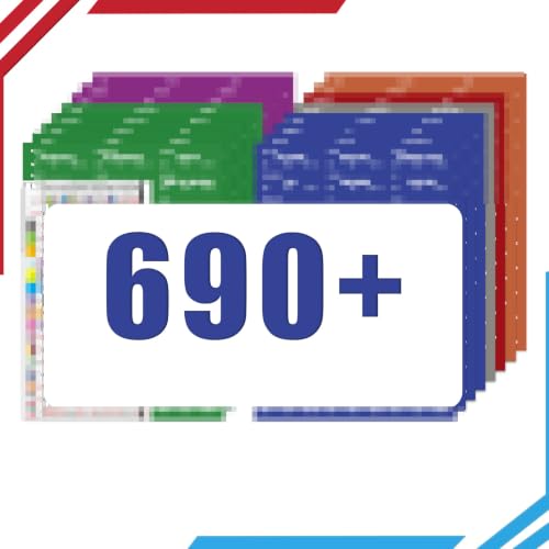 ROPODE Fantasy Football Draft Board Kit 2026-2027 - Red & Blue, Large 5.3x3.7 ft, 650+ Labels