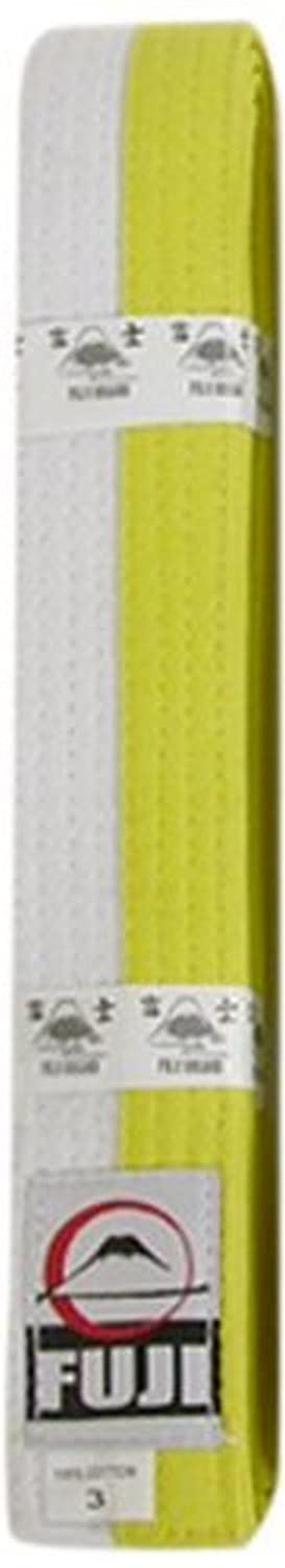FUJI Sports Belt, White/Yellow, 1