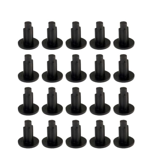 Black 20pcs M5 Rubber Thread Protect Plugs for Bike Frame Water Bottle Cage