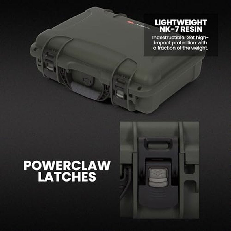 NANUK 910 Hard Case with Foam Single Sporting Gear, IP67 Waterproof Hard Storage, Made in North America Short Case with foam? (14.3¡¯¡¯ x 11.1¡¯¡¯ x 4.7¡¯¡¯)