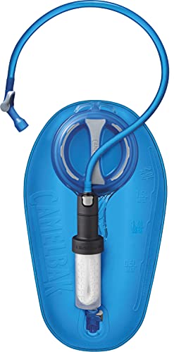 CamelBak Crux 2L Water Reservoir Bladder with Water Filtration Kit, Filtered by LifeStraw - For Hiking, Backpacking, Travel, and Emergency Preparedness