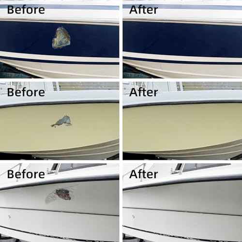 Fiberglass Boat Repair Kit (Color Match), Gel Coat Repair Kit for Boats, Marine Fiberglass Repair Kit for Boats, Epoxy Filler for Boats, Fiberglass Repair Kit Fix Holes Chips Pits Cracks