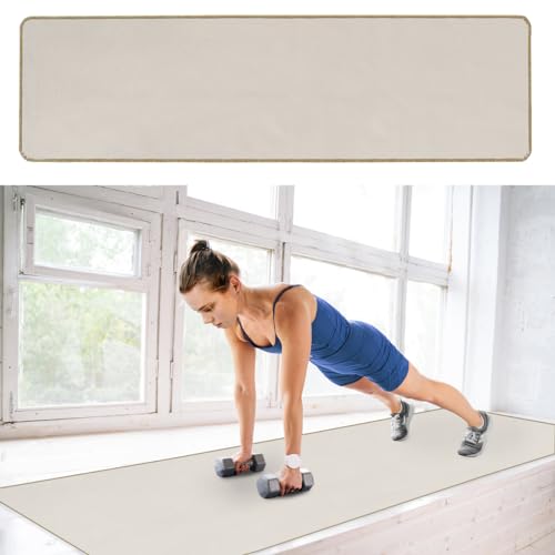 KASE JS Exercise Mat for AB Roller AB Mat Thin, Long Foldable Gym Mats for Home Gym, Indoor and Out door exercises,99'x29'