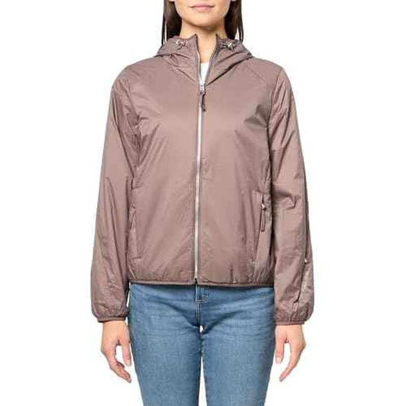 Calvin Klein womens Essential Polyfill Hooded Bungee Drawcord Jacket