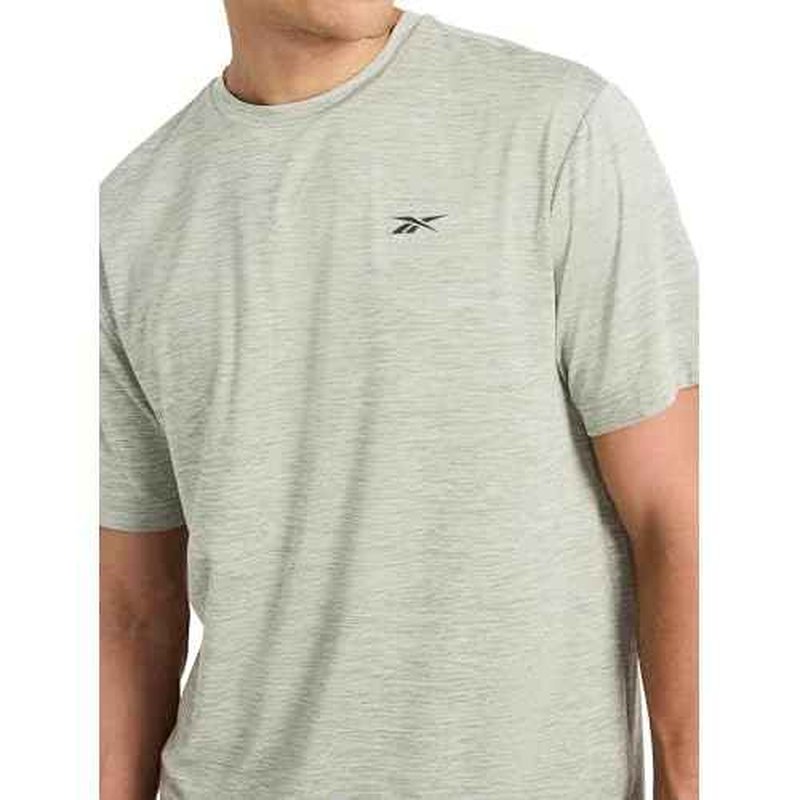 Reebok Men's Strike Short Sleeve Crewneck T-Shirt, Standard Fit, Lightweight Stretch Poly Jersey Fabric
