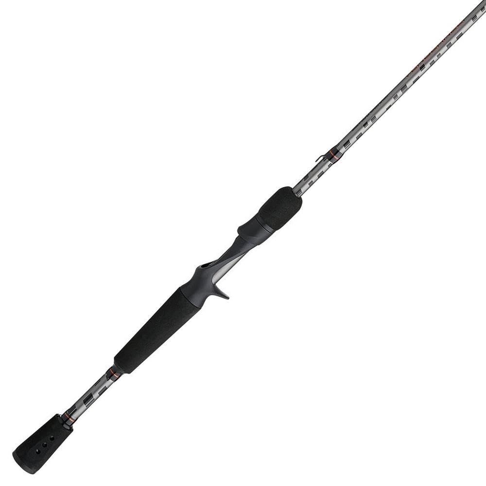 Abu Garcia 6'6" Vengeance Casting Fishing Rod, 1-Piece Rod, Medium Rod Power, Fast Action, Custom Ergonomic Reel Seat, Comfortable EVA Handle, 24-Ton Graphite Blank