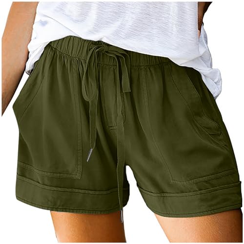 Aboser Shorts Womens Womens Shorts Casual Drawstring SweatShorts Classic Solid Color Pant Stretch Wide Leg Bottoms 2024 Y2K Lounge Shorts Prime of Day Sale 2024 Date Prime of Day