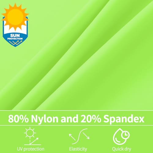 Boys UPF 50+ Rash Guard Neon Shirt Quick Dry Swim Shirts Long Sleeve UV Sun Protection Shirt for Kids Teens