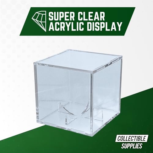 UV Protected Baseball Display Case | Acrylic Baseball Cube Clear Storage Case with UV Protection (1 UV Baseball Cube)