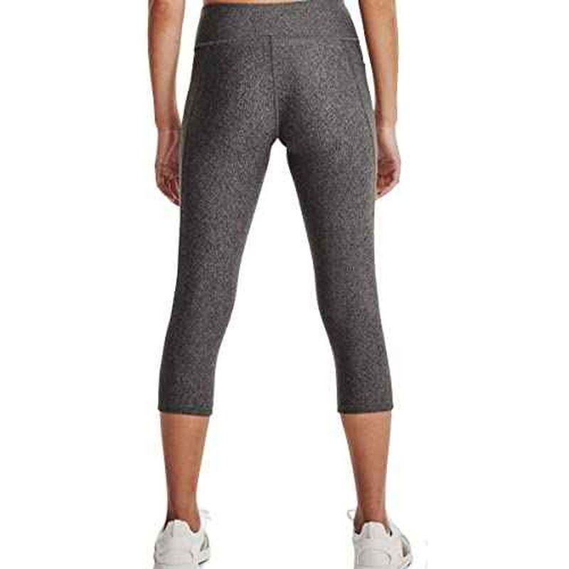 Under Armour Women's HeatGear Mid No-Slip Waistband Pocketed Capri