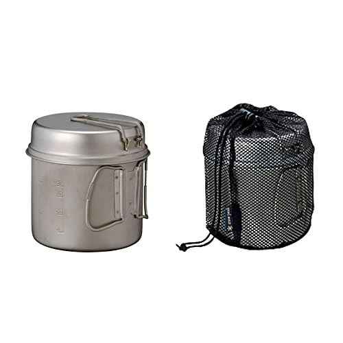 Snow Peak Trek Series Backpacking/Camping Cookware Sets, Trek 900 Pot & Pan, 30.4 fl oz