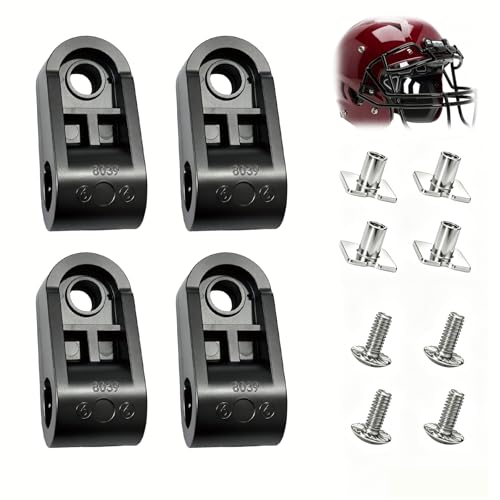 Football Helmet Facemask Repair Kit for Schutt, Riddell & More - 4 pcs