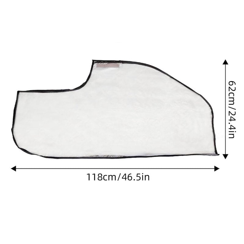 Scott Edward Golf Bag Rain Cover, Transparent Waterproof PVC Golf Bag Clear Rain Cover Protection Cover for Golf Push Carts, Anti-dust Club Bags Raincoat for Golfer