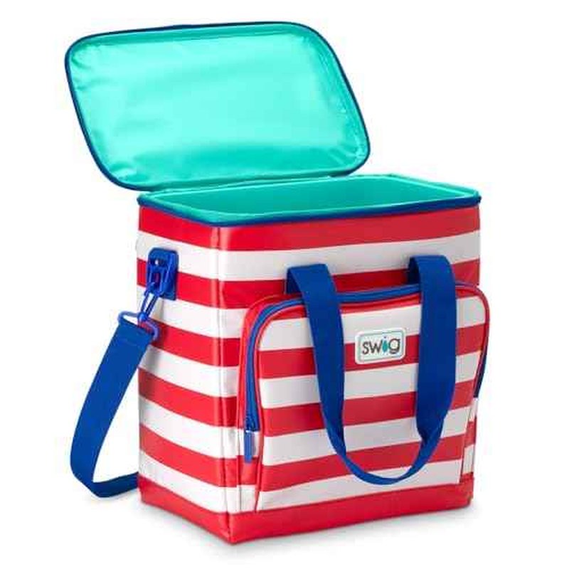 Swig Life Triple Insulated Cooler Bag with Zipper, Large Travel Cooler Bag Holds 16-24 Cans, or 6 Wine Bottles, Insulated