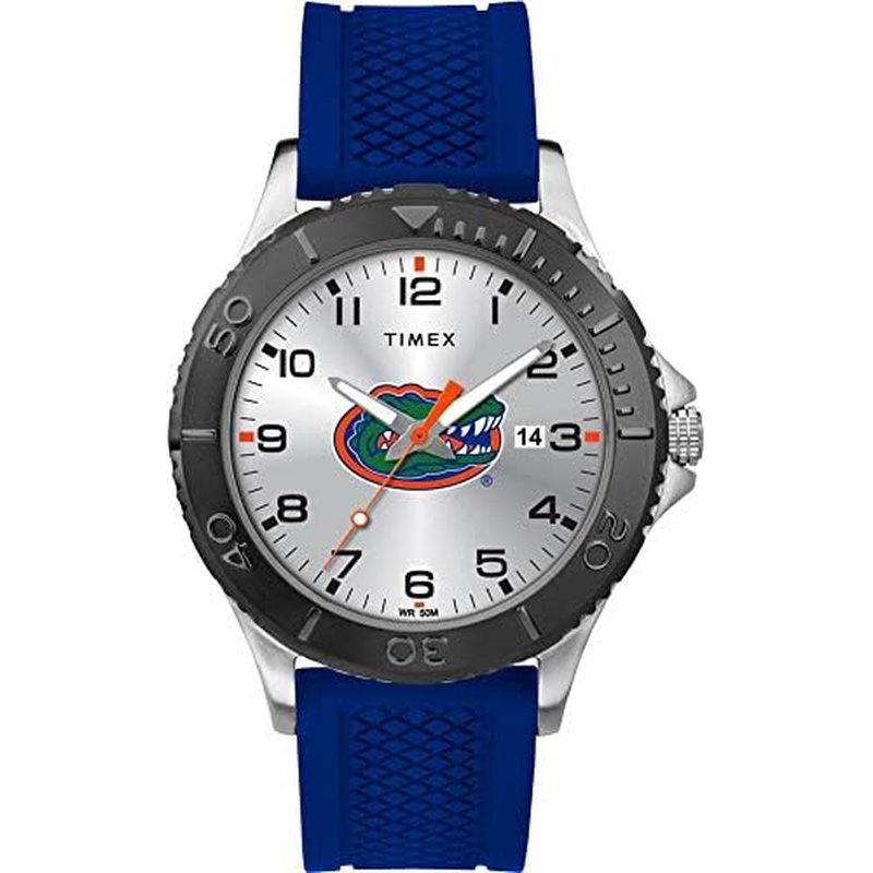 Timex Tribute Men's Collegiate Gamer 42mm Watch ? Florida Gators with Royal Blue Silicone Strap
