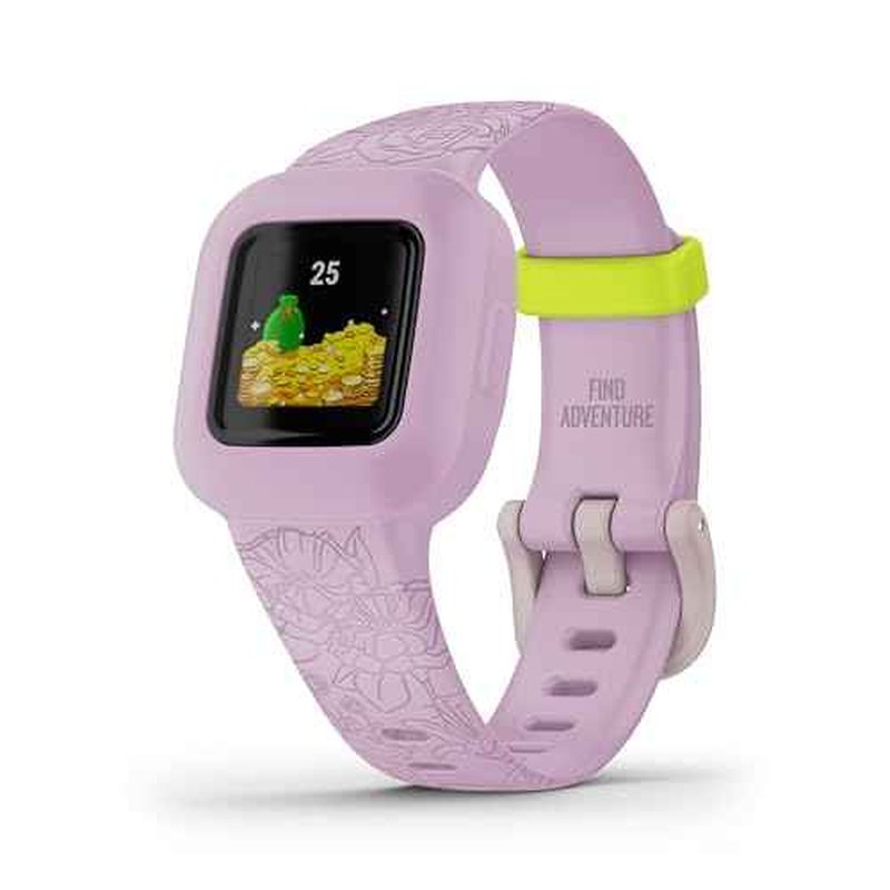 Garmin vivofit jr. 3, Fitness Tracker for Kids, Includes Interactive App Experience, Swim-Friendly, Up to 1-Year Battery Life, Lilac Floral