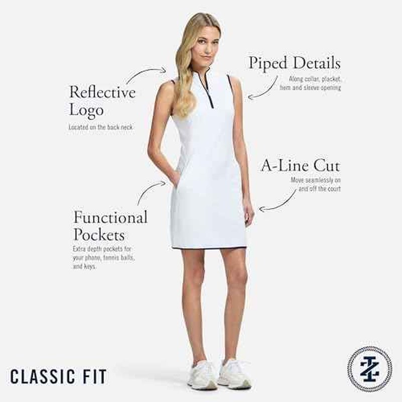 IZOD Women's Activewear Dress with Athletic Performance Stretch