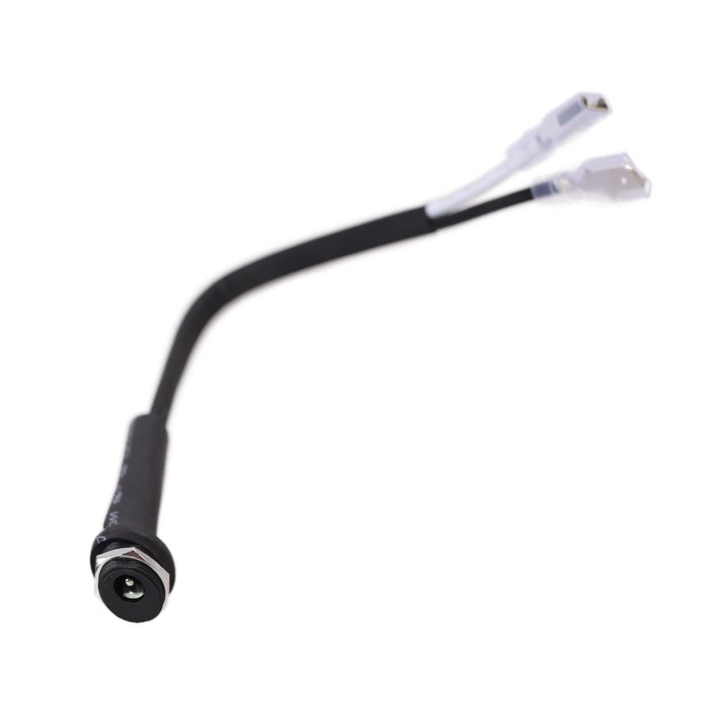 kzfuli Power Plug Connector Replacement Part with Dust Cover, Compatible with Peloton Fitness Bike Connector Input Line. Not Compatible with Bike Plus (Black White)