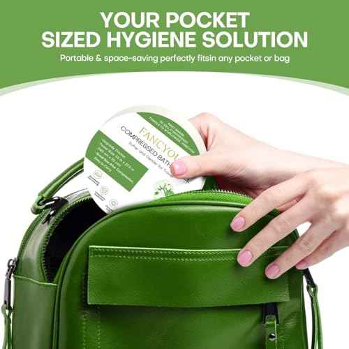 Compressed Towel Tablets Disposable Bath Towels for Travel, 55.1 x 27.5 inch Large Face Cloths Compact Reusable Body Washcloths for Hotel Bathroom Camping Beach Swimming Vacation(5 Pack Green)