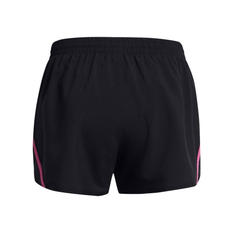 Under Armour Fly By Shorts Black/Astro Pink/Reflective LG (US 12-14)