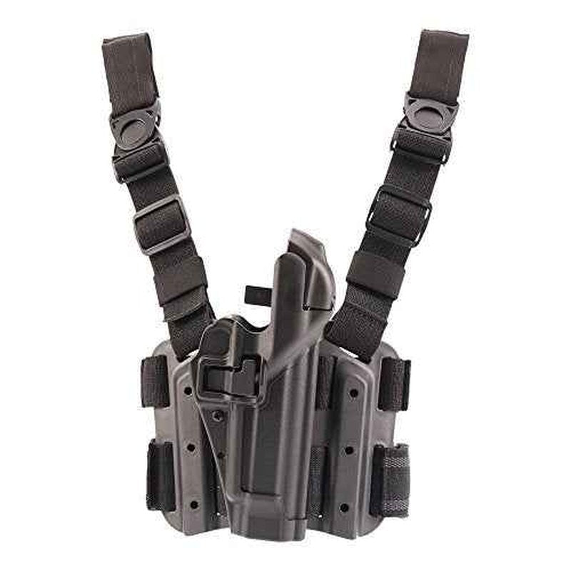 BLACKHAWK Serpa Level 3 Tactical Black Holster, Size 04, Right Hand (Beretta 92/96/M9 Std or A1 w/rails (NOT Brig/Elite)