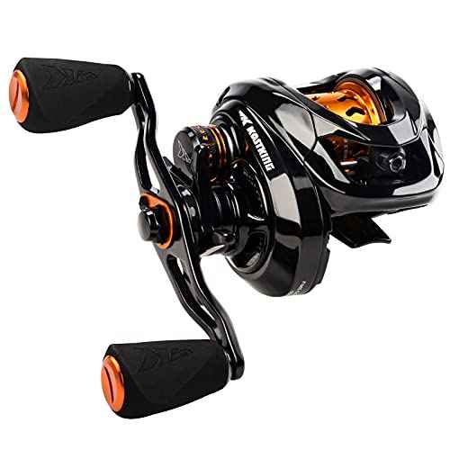 KastKing Zephyr Bait Finesse Baitcasting Reel, Carbon Fiber Fishing Reel - Drag Clicker Version, 7.2:1 Gear Ratio Fishing Reel - 5.6oz Lightweight Bait Finesse System Casting Reel