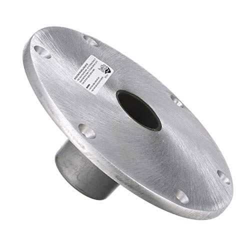 attwood SP-67904 Swivl-Eze Lock'N-Pin Aluminum 1.77 Series Snap-Lock 9-Inch Boat Seat Round Base Plate