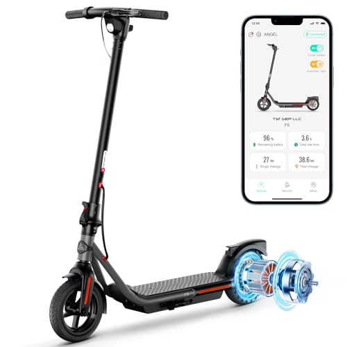 TST Electric Scooter for Adults, 19 Mph Foldable E Scooter, Peak 500W Motor, 15 Miles Range, 8.5" Rear Solid Tire, All Aluminum Body Electric Scooter Adults with Dual Braking System and App Control