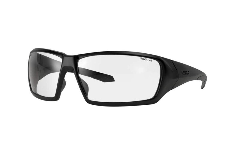 STNGR Ridge Unbreakable Tactical Ballistic Outdoor & Shooting Sunglasses Polarized For Men (Clear Non-Polarized)