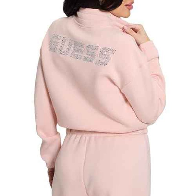 GUESS Women's Eco Cecilia Scuba Zip Sweatshirt
