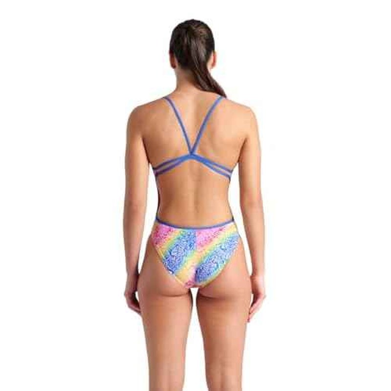 ARENA Womens Performance Women's Let It Beat Collection Lace Back Swimsuit