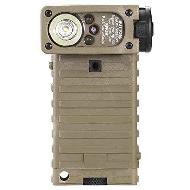 Streamlight 14007 Sidewinder 55-Lumens LED Military Waterproof Flashlight with (2) AA Alkaline Batteries in Box, Coyote