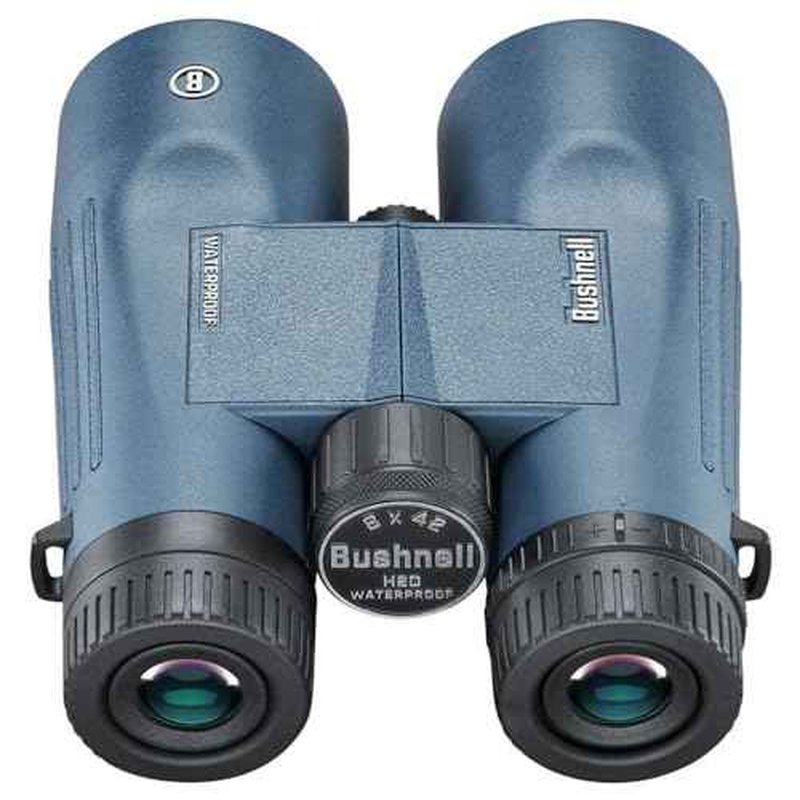 Bushnell H2O 8x42mm Binoculars, Waterproof and Fogproof Binoculars for Boating, Hiking, and Camping, Multi Blue