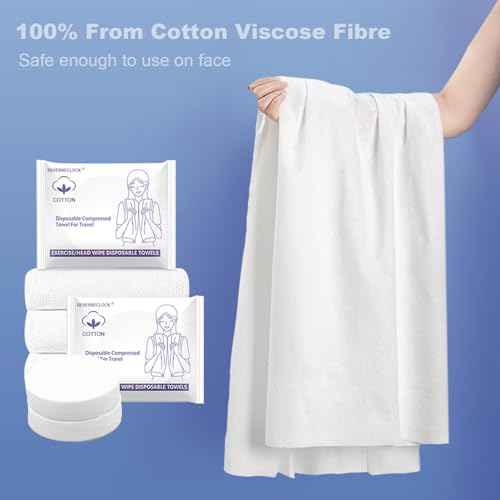 Disposable Towel Set Compressed Towels Large Bath Towel Face Towel Cotton Thick Portable Reusable Washcloth for Travel Camping Hiking Swimming Outdoor Sports Beauty Salon Cleaning Travel Kit for Hotel