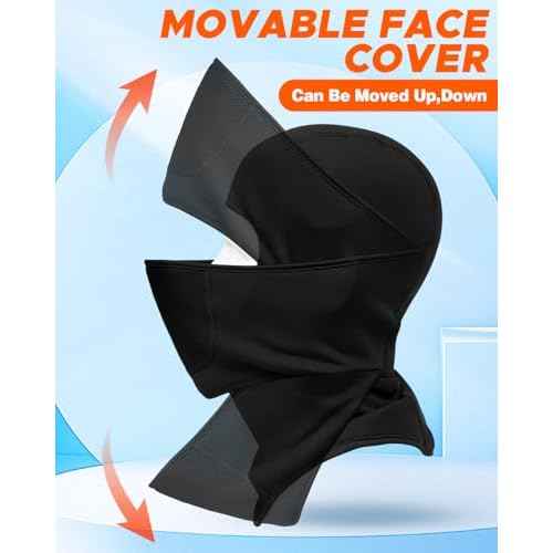 Balaclava Face Ski Mask with Movable Deisgn for Men Women-Fleece Winter Face Covering for Cold Weather Skiing Outdoor Work
