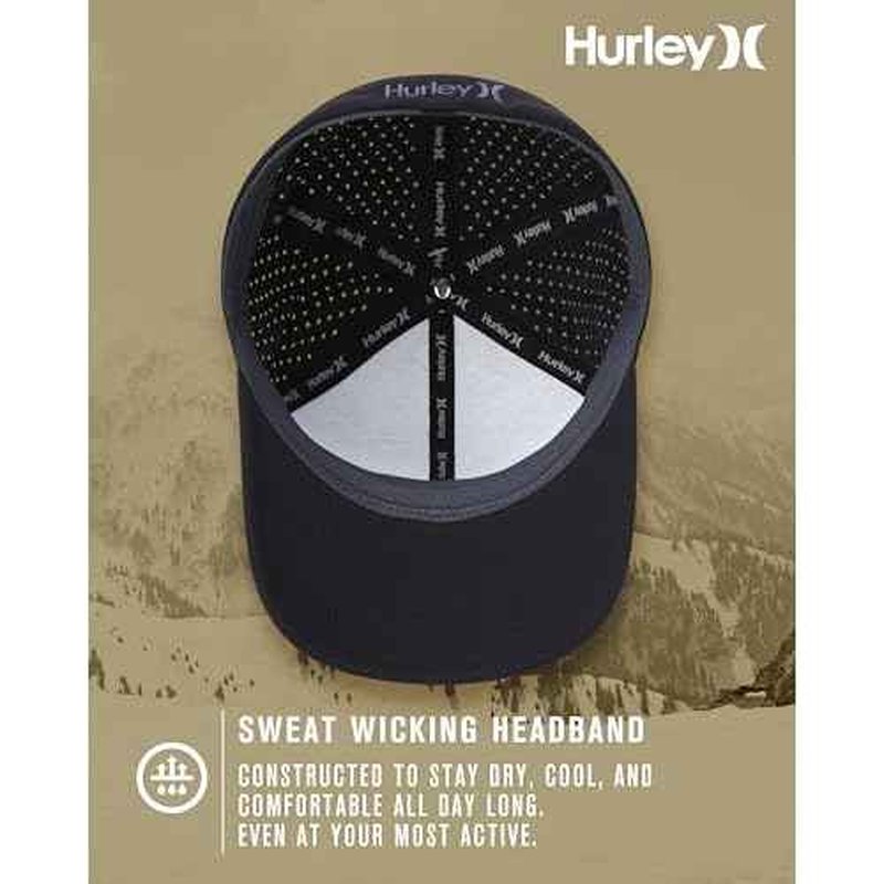 Hurley Men's Baseball Cap - Sweat-Wicking Fitted Baseball Hats for Men (S-XL)