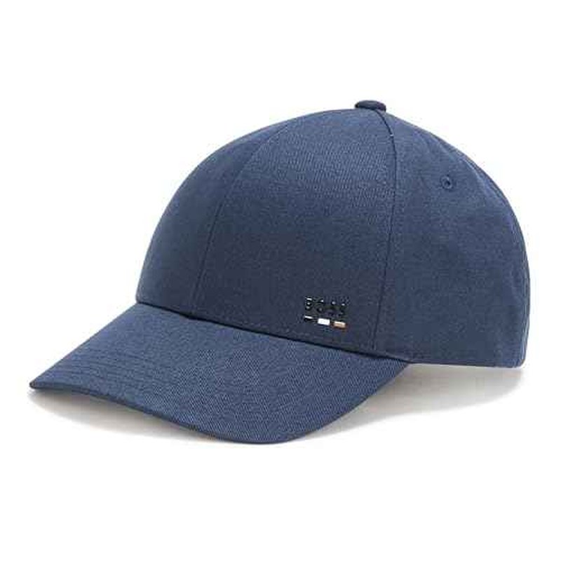 BOSS Mens Small Logo Cotton Twill Baseball Hat