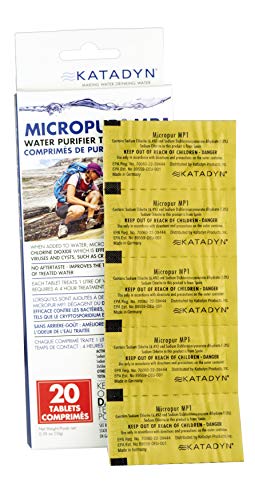 Katadyn Micropur MP1 Purification Tablets (20 count)