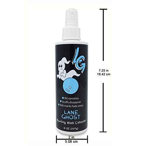 Bowling Ball Cleaner Spray - USBC Approved - Oil, Scuff, and Belt Mark Cleaner - Restores Tack and Prolongs Lifespan of Ball