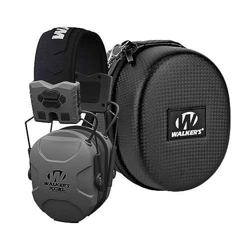 Walker's XCEL 500BT Digital Electronic Muff and Protective Case Bundle