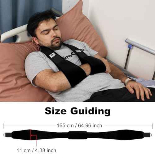 supregear Arm Sling Shoulder Immobilizer, Rotator Cuff Support Brace, Lightweight Comfortable Sling for Shoulder Injury, Broken, Dislocated, Fracture, Strain, Left Right, Men Women, Black