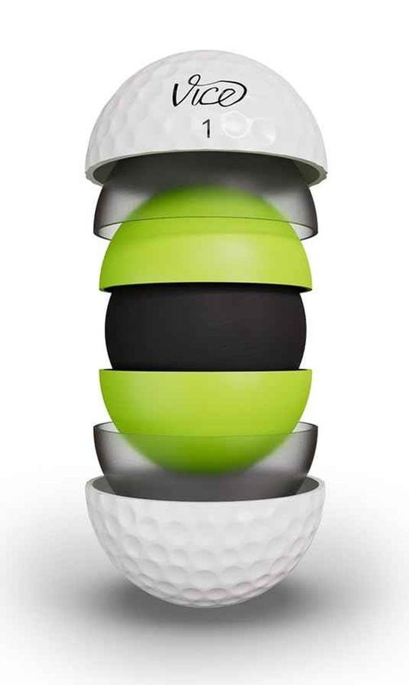 VICE Pro Plus White Golf Balls Bundle | 12 Golf Balls