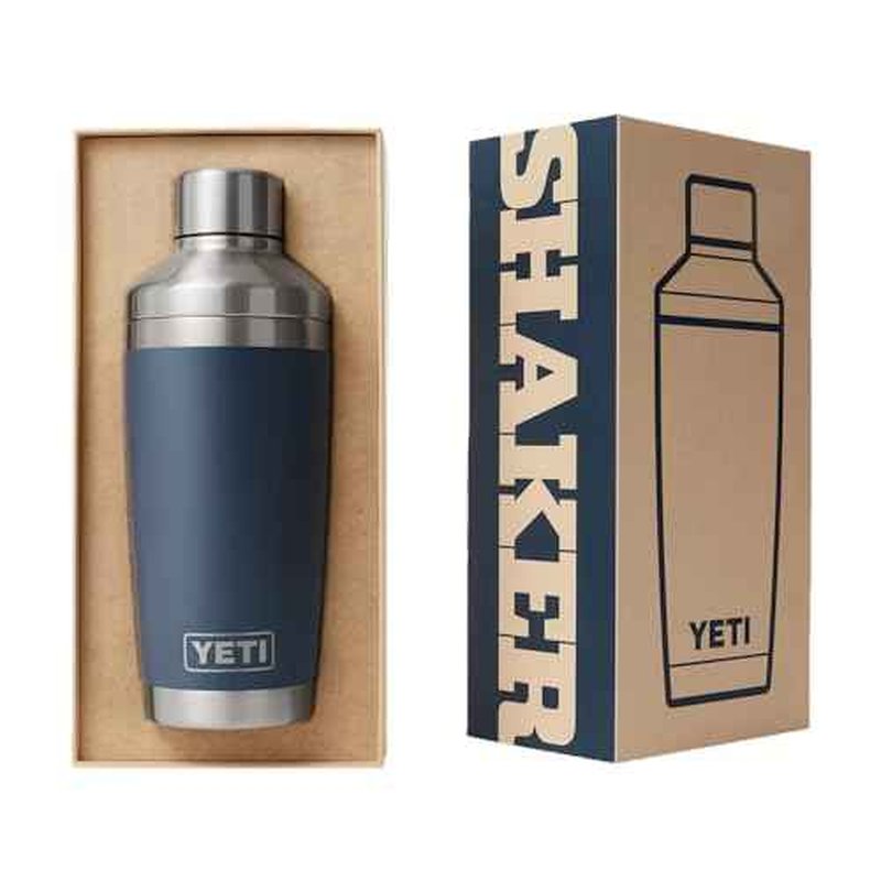 YETI Rambler 20 oz Cocktail Shaker, Stainless Steel, Vacuum Insulated, Tropical Pink